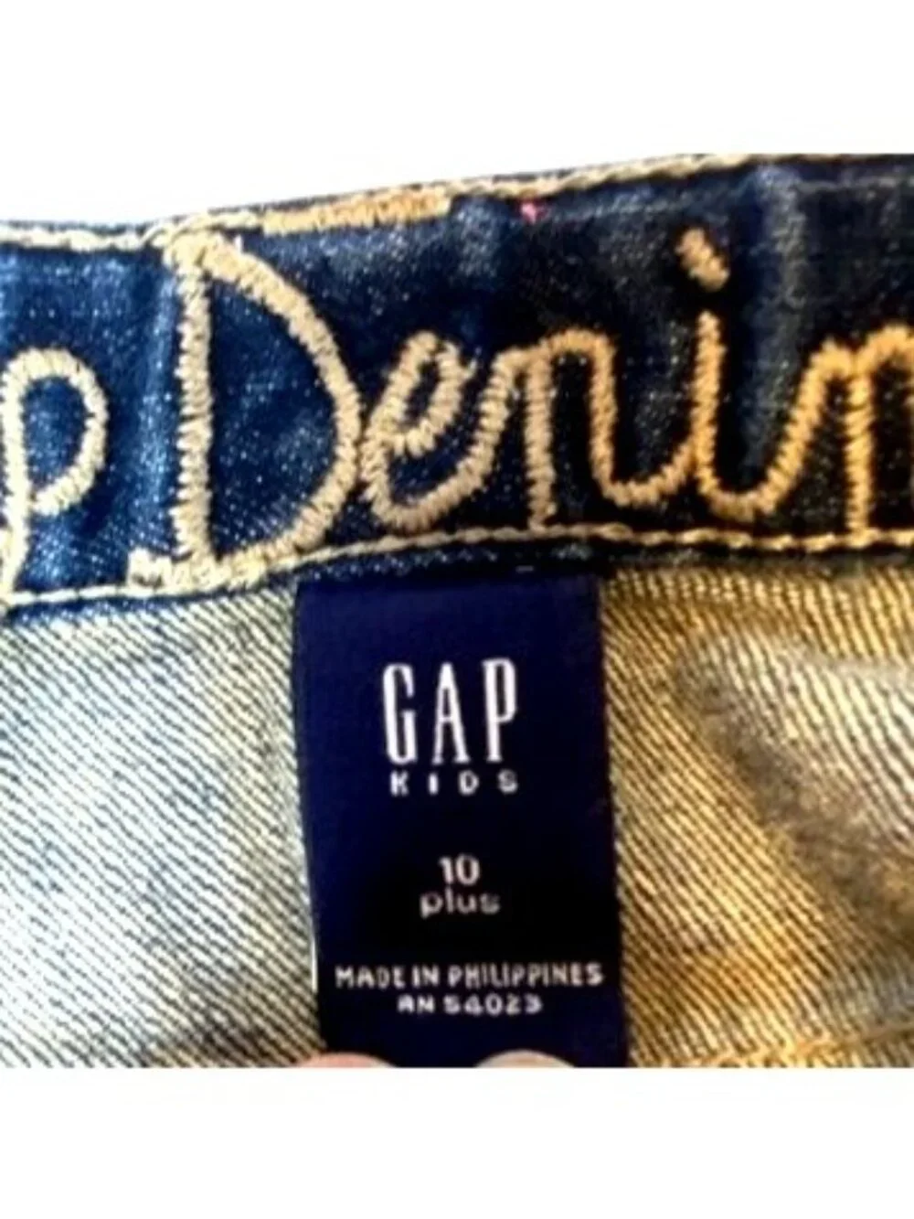 Gap Kids Cuffed Crop Length Capris Denim Jeans Size 10 Plus